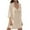 White, variant on Kaemgyyd Nightwear Set for Women Lace Spaghetti Strap V Neck Tunic Sleep Dress and 3/4 Sleeve Mini Robe Loungewear