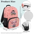 thumbnail image 7 of Aplkyhs Cute Axolotl School Backpack for Students Age 6-18 Large Capacity Ergonomic Padded Adjustable Shoulder Straps Unisex Back to School Backpack for Boys Girls Daily Use, 7 of 7