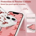 thumbnail image 3 of FABEN-Magnetic pour iPhone 13/14 Étui, Étui Nœud Compatible avec MagSafe, Ruban Clair Sans Fil Couverture de Téléphone Esthétique Anti-Jaunissement Antichoc Protectrice pour Femmes Filles - Bourgogne, 3 of 4