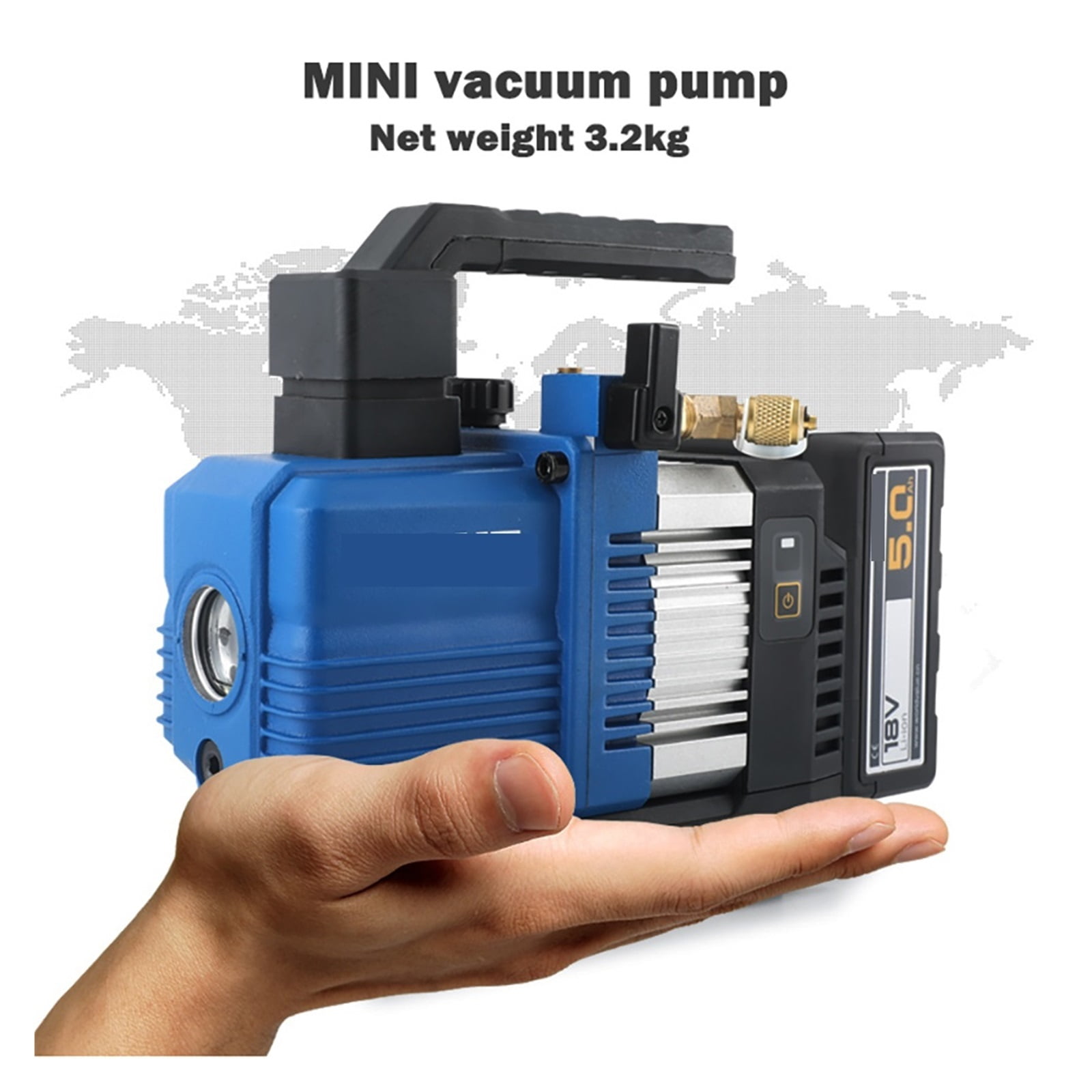 RVP-2DLI 18V Wireless Vacuum Pump VPR-2SLI Automotive Vacuum Pump Air Conditioning Vacuum Pump For R32 1234yf Refrigerant