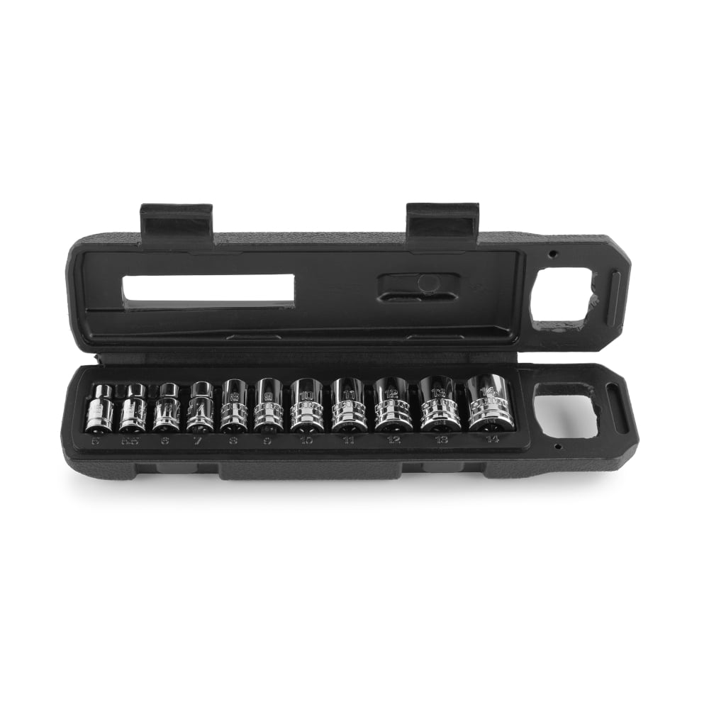 HART 11Piece 1/4inch Standard Socket Set, Metric Sockets