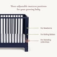 thumbnail image 4 of Little Seeds Posey 4-in-1 Convertible Crib , True White, 4 of 14