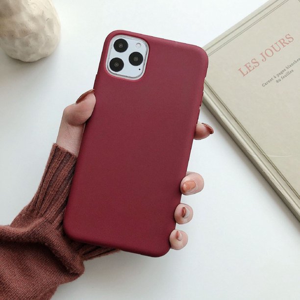 Funda De Silicona Suave Para iPhone 11 Pro Max XS XR X 7 8 plus 6 6s Color Caramelo