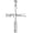 Silver no chain, variant on Unisex Stainless Steel Creative Hip Hop Hollow Sport Baseball Engravd Letter SOFTBALL Cross Pendant Amulet Crucifix Necklace