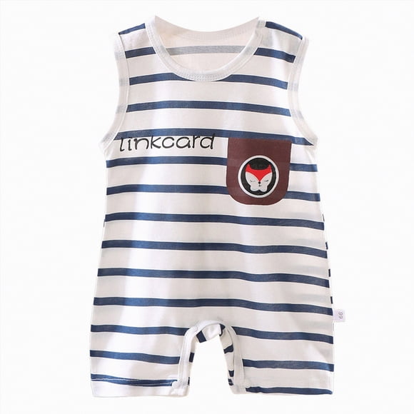 gdxvjhbj Baby Clothes for Boys Newborn Baby Boy Girl Outfit Romper Jumpsuit One Piece Outfit Infant Summer Clothes 0 3 6 9 12 18 24 Months (Navy,0-6 Months)
