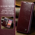 thumbnail image 4 of iPhone 16 Plus Wallet Case for Apple iPhone 16 Plus Premium Luxury PU Leather Wallet Flip Magnetic Cover RFID Blocking Case Credit Card Holder Kickstand Shockproof Case,
Winered, 4 of 9