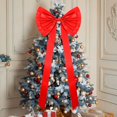 thumbnail image 1 of de Navidad Lazo Grande Moño para Topper de Navidad Cintas Decorativas Festivas Adornos para Envolver Regalos Material Resistente Y Suave Adecuad Rojo, 1 of 8