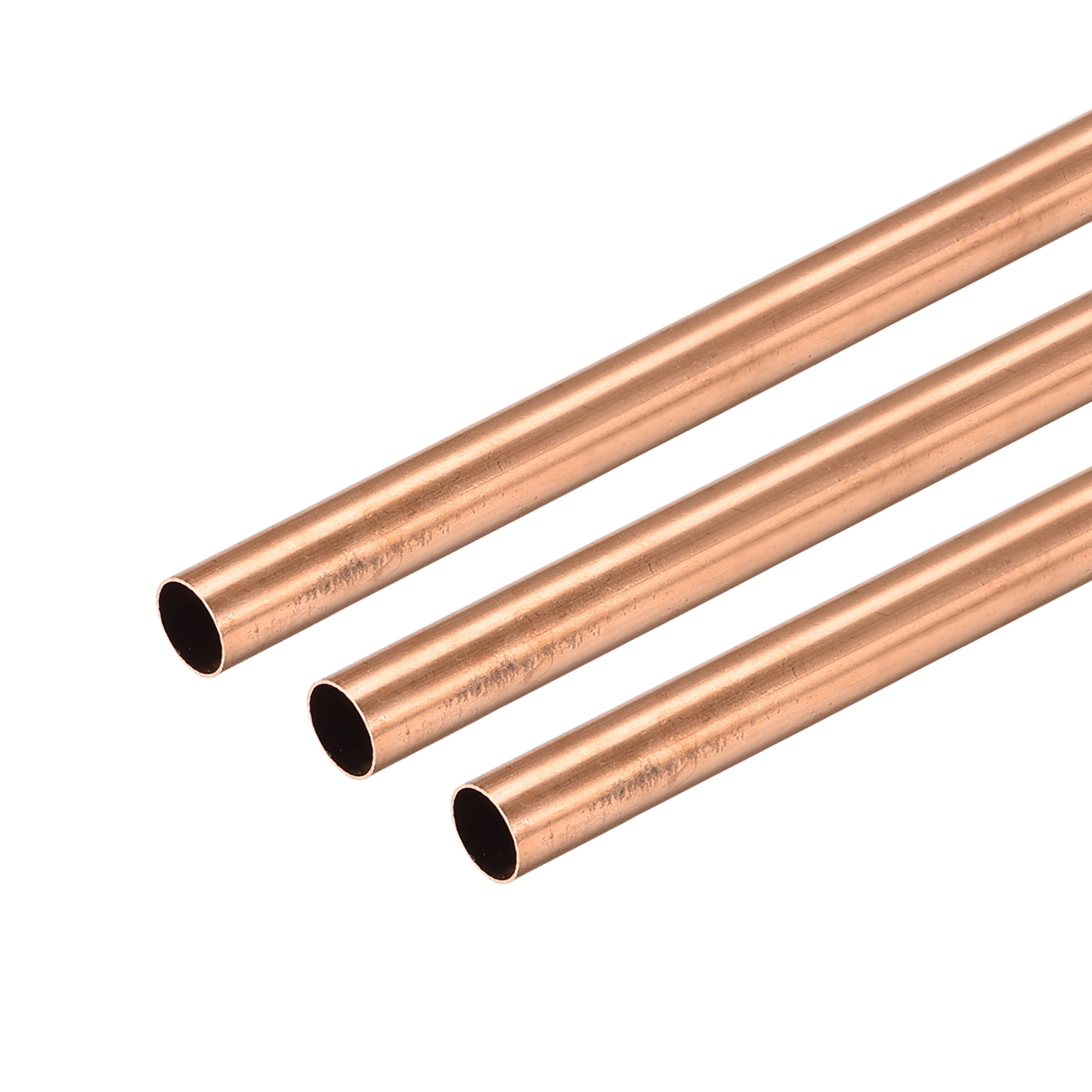 Copper Round Tube 6mm OD 0.2mm Wall Thickness 300mm Long Straight Pipe