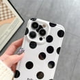 thumbnail image 3 of Simple Polka Dot Glossy Soft  for iPhone Case (Black,iPhone 13), 3 of 6