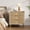 Brown 2897#, variant on 3-Drawer Small Wooden Dresser, Pink, Gold Handles, Modern Closet & Entryway Storage Organizer