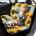 thumbnail image 4 of Pzuqiu Car Seat Covers, Compatible with Vehicle Seats Vans Seats, Car Seat Covers Full Set for Truck Sedans Breathable, Cow Among Sunflowers, 4 of 10