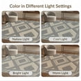thumbnail image 7 of ODIKA 4'x6' Washable Area Rug Pet Friendly, Non-Shedding Abstract Structured Way Layout Muted Neutral Repeating Motifs for Bedroom, Reading Nook, 7 of 7