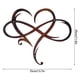 thumbnail image 1 of Decoración de pared de Metal diseño único-arte de la pared decoración de la habitación amor eterno corazón infinito decoración de arte del hierro decoración de interiores Tan Jianjun unisex, 1 of 2
