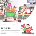 thumbnail image 3 of Bewildely Rebanadas de Navidad con soporte Navidad Papá Noel Decoración de de coche Impresión colorida Montaje Adornos Bar Hotel Fiesta Kits de decoración para fiestas Tipo 2 Bewildely HA069474-02, 3 of 5