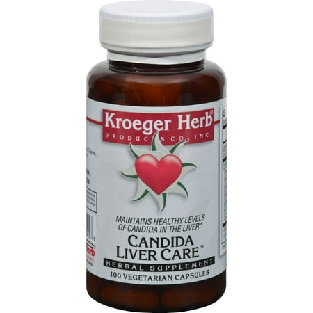 Kroeger Herb Candida Liver Care - 100 Vegetarian (Best Herbs For Candida)