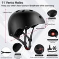 thumbnail image 5 of Rirool Kids Bike Helmet & Protective Gear Set - Ages 3-8 Boys Girls - Skateboard Cycling Scooter Rollerblading - Black, 5 of 10