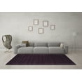 thumbnail image 3 of Ahgly Company Machine Washable Indoor Round Abstract Blue Contemporary Area Rugs, 4' Round, 3 of 4