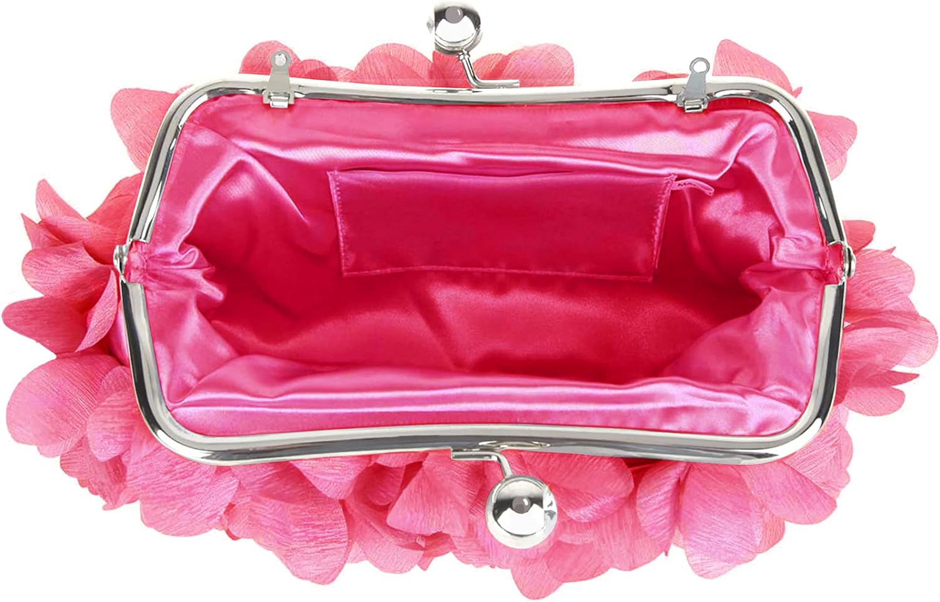 Women Clutch Evening Bag Small Floral Purses with Chain for Wedding, Party, Prom