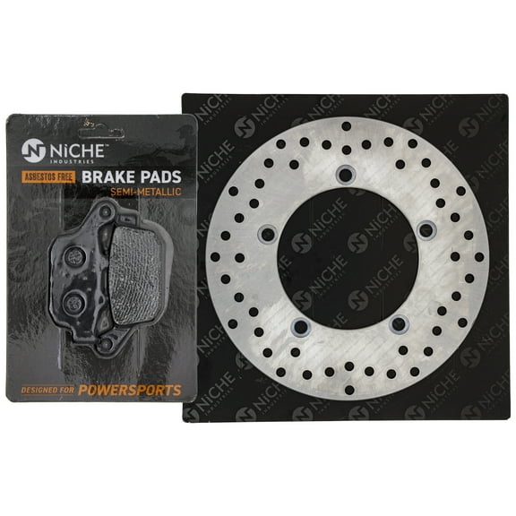 Niche Rear Right Brake Rotor Pad Kit for Suzuki 06435-KYJ-901 Motorcycle MK1006655
