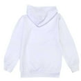 thumbnail image 4 of LTTVQM Toddler Girls Hoodie 8-9 Long Sleeve Fall Casual Sweatshirt Comfortable Pullovers with Pockets Fashion Hooded Sweatshirt for Girls White 8-9 Years, 4 of 6