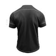 thumbnail image 4 of Men's Classic Henley Shirt Casual Raglan Short Sleeve Button-Down Cotton T-Shirt with Pockets, 4 of 5