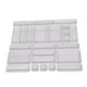 thumbnail image 4 of Organizador de cajones de 24 piezas, práctico y multifunción, separador estable de adornos para Blanco, 4 of 9