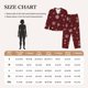 thumbnail image 4 of Balery Romantic white snowflakes Conjunto de Pijama con Estampado para Mujer, Conjunto de Dos Piezas con Manga Larga, Ropa de Dormir Suave con Bolsillos, Pijamas Cómodos-Medium, 4 of 7