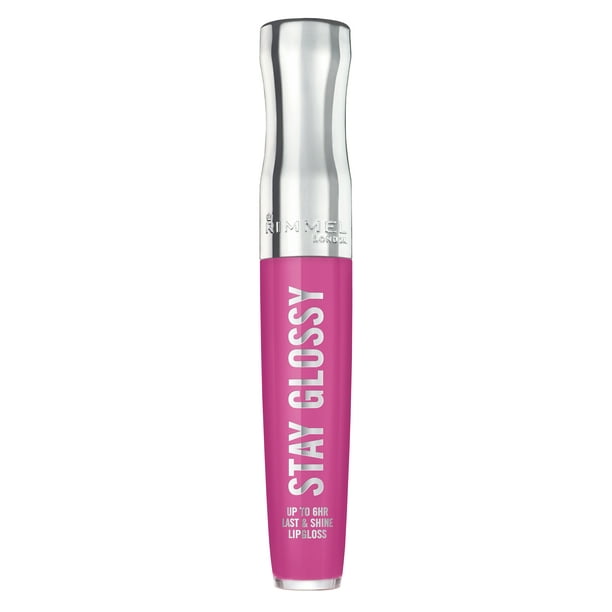 Rimmel Stay Glossy Lip Gloss, Purple Parlour, 0.18 oz