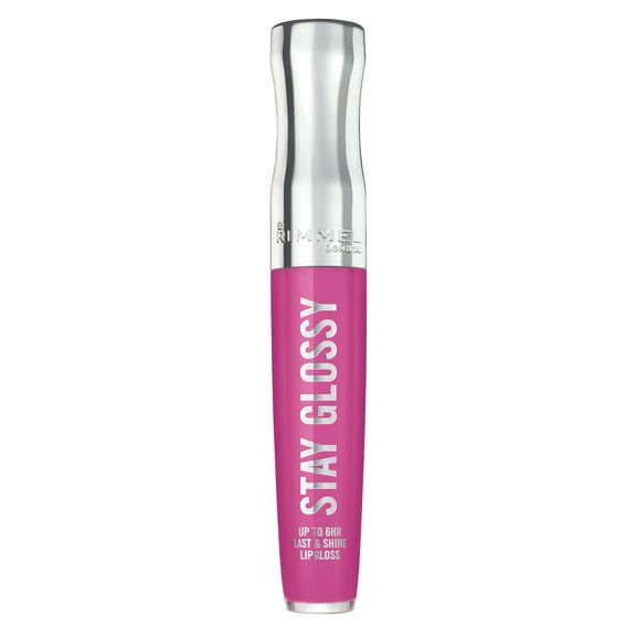 Rimmel Stay Glossy Lip Gloss, Purple Parlour, 0.18 oz