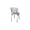 Cracked Ice Grey, variant on Diner Chair - Retro Restaurant Furniture - Chrome Handle Back - Comfortable Seating - Antique Ambiance