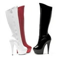 thumbnail image 3 of Ellie Shoes Womens E-609-Emma 6" Pointed Stiletto Stretch Knee Boot W/Zipper. 8 / White, 3 of 3