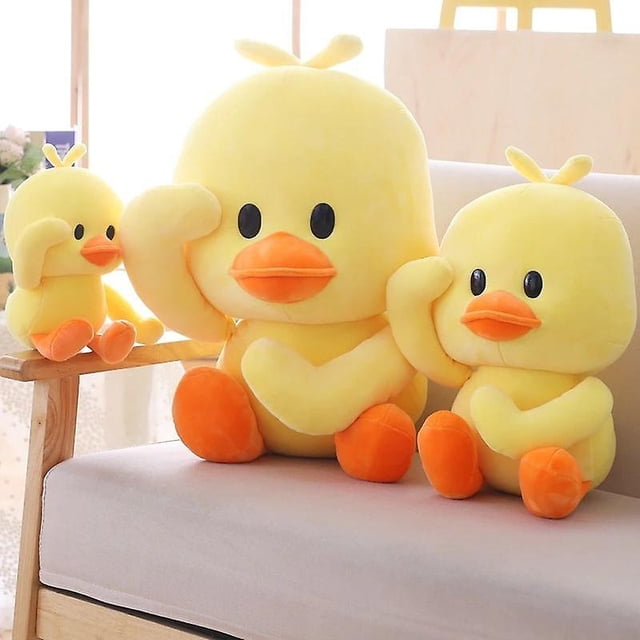 Pato de peluche de juguete, pato amarillo grande, muñeco de peluche, almohada de animales de peluche, regalo de cumpleaños para bebés, niños y niñas Ho