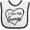 White and Black, variant on Inktastic I Love My Granny in Black Chalk Heart Boys or Girls Baby Bib