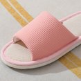 thumbnail image 5 of Lolmot House Slippers for Women Linen Cotton Solid Color Flat Non-Slip Household Shoes Comfortable Slippers, 5 of 5