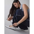 thumbnail image 4 of Women'S Drawstring Sweatpants Low Rise Baggy Wide Leg Pants with Pockets Navy Blue S, 4 of 9
