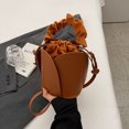 thumbnail image 4 of Bolso casual de mujer Moda PU Slouchy Hobo Bag Bucket Bag Bolso cruzado único, 4 of 9