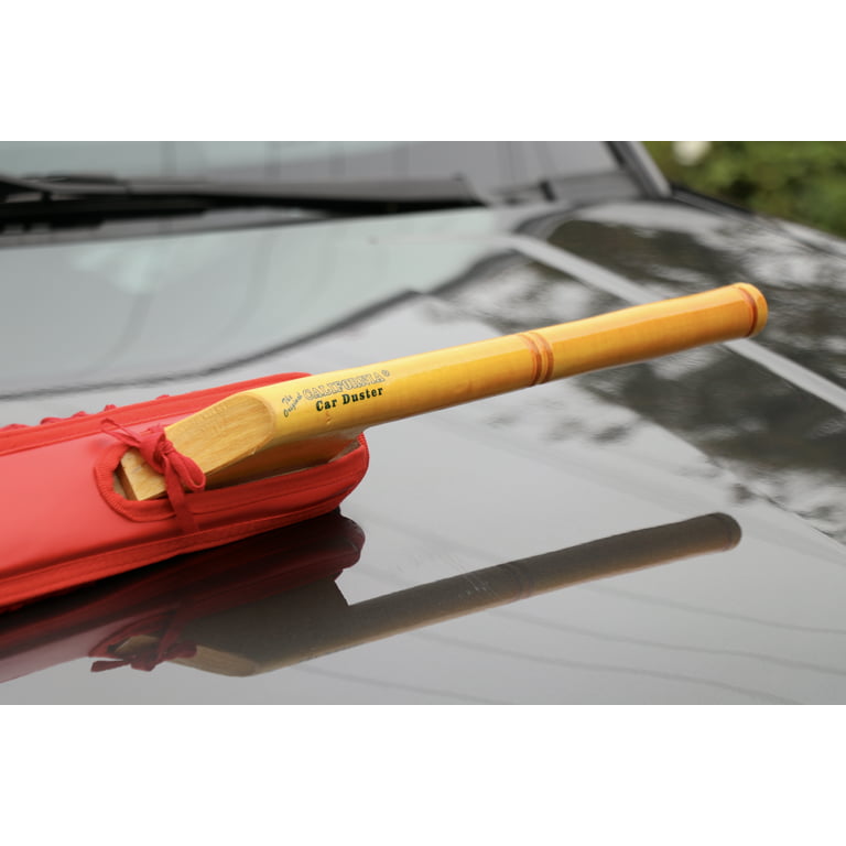 California Car Duster Detailing Combo with Wood Handle Car Duster and Plastic Handle Mini Duster 62440, Size: One Size., Red