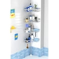 thumbnail image 5 of 4-Tier Shower Caddy/Shower Organizer - Corner Standing Tension Pole Adjustable 25-114.2 inches Built in 2 Soap Holder Rustproof Silver Finish, 5 of 9