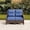 Navy, variant on Hillga Wicker Outdoor Loveseat Sofa with Cushions for Backyard,Blue