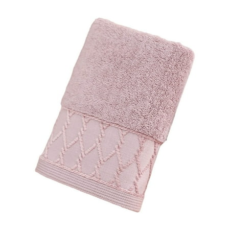 Weloille Pure Cotton Towel Thickened Long Staple Cotton Face Towel Absorbent Soft Bath Towel Washable Towel for Bathroom Gym Spa Daily Use