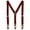 Burgundy, variant on CTM Elastic and Leather Suspender Gift Set with Clip Button and Swivel Ends (Men)