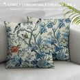 thumbnail image 3 of GOSMITH  Spring Floral Birds Pillow Covers for Chinoiserie Flowers Decor Throw Pillows Blue and White Plant Outdoor Decorative Cushion Cases for Couch Bed Decorations, 3 of 5