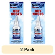 (2 pack) NasoGel Water Soluble Saline Nasal Gel Spray for Dry Noses by NeilMed - 1 fl.oz.- 30 ml