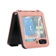 thumbnail image 4 of SaniMore for Samsung Galaxy Z Flip 5 6.7" 2023 Case, Detachable Crossbody Lanyard, PU Leather Card Holder, Shockproof Stylish Anti-fall Folding Cover for Z Flip 5, Pink, 4 of 10