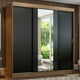 thumbnail image 2 of Ropero Closet Madesa Reno 3 Puertas Corredizas con Espejo Marrón/Negro, 2 of 11