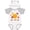 White & Heather w/ Ears, variant on Inktastic Sunny Big Sister Girls Baby Bodysuit