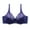 Blue, variant on Women Lace Bra Everyday Bras Ladies Lace With Underwire Solid Color Double Breasted Push Up Bra Seamless Bra Womens Bralette