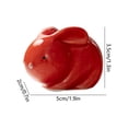 thumbnail image 3 of Easter Bunny Decor Minimalist White Rabbit Figurine Smooth Ceramic Colored Rabbit Ornaments Desktop Mantel Decor for Home, 3 of 5