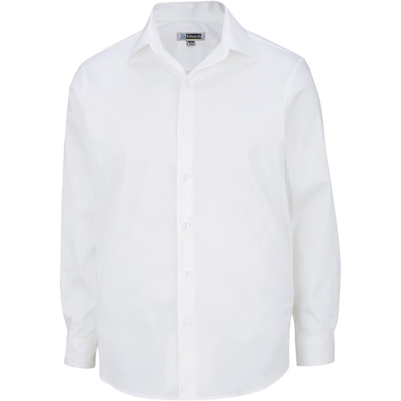 Edwards MenS Spread Collar Dress Shirt White XL