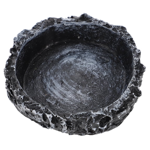 GAXIRE Resin Reptile Water Dish and Feeder Bowl for Turtles, Lizards, Amphibians - Multi-Use Habitat Accessory, 1 Piece